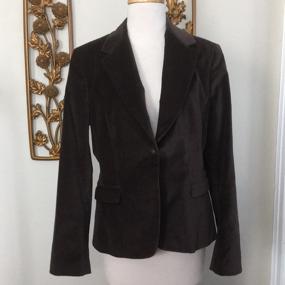 Tahari Jackets & Blazers - SOLD 🔥Tahari Brown Velvet Blazer Size 14